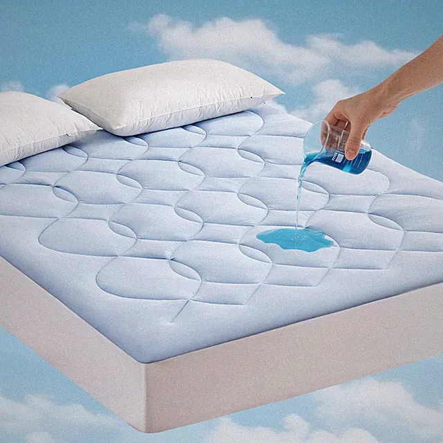 Queen Size Cooling Mattress Pad Waterproof Mattress Topper for Hot Sleepers -...